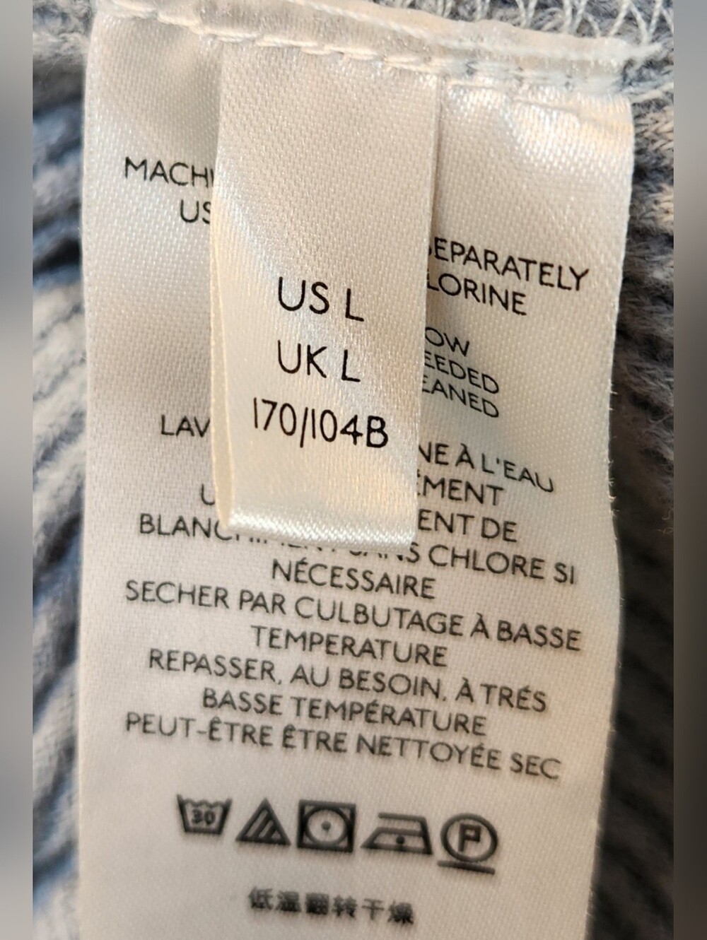 WE THE FREE Oversized L/S Grey Thermal Top EUC Like New - Picture 10 of 12